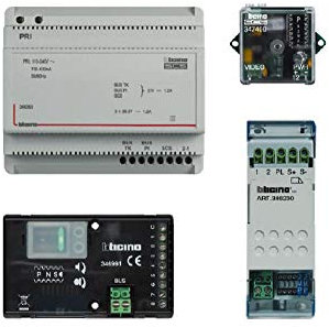 BTICINO 367911 - Set di altoparlanti da incasso universali per sistemi audio e video con dispositivi di montaggio in serie e altoparlanti da incasso,