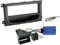 1 DIN Radio Einbauset mit Lenkradfernbedienung für Ford Mondeo 4 (BA7) 2007-2014 schwarz mit Quadlock