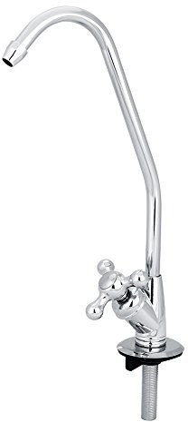 Delaman Grifo del Lavabo 1/4'' Grifo para Grifo de la Cocina de Aleación de Zinc, Cromo, Filtro de Agua Potable de Osmosis Inversa RO
