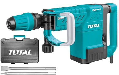 TOTAL - Martello demolitore 1500W 25J, SDS Max, 1900 bpm