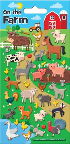 Paper Projects On The Farm 3D Squishy Foam Reusable Stickers, [Unsicher]