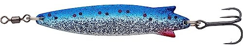 Abu Garcia Toby Spoon Angelköder | Legendärer Raubfisch-Blinker für Süß- und Salzwasser | Für Hecht, Forelle, Lachs, Barsch und mehr | Vielseitiger Spinnköder | Blue Glitter, 5,7 cm