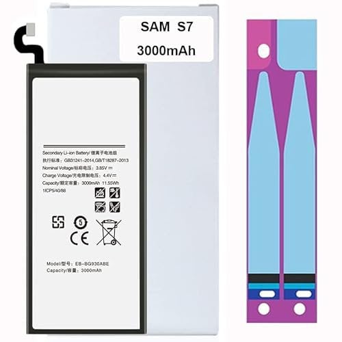 Battery for Samsung Phone Includes Battery Stickers【12 Month Warranty】 (Galaxy S7)