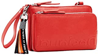 Desigual Mone Half Logo Linda Mini Crossbody Bag Orange