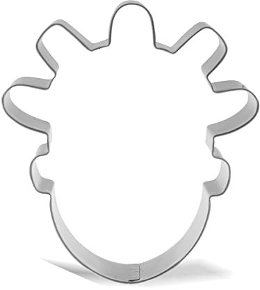 Ausstechform für Mädchen mit Bantu-Knoten, Edelstahl, 10,2 cm
