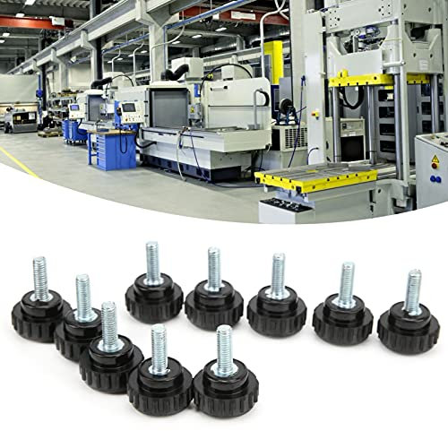 10pcs Manopola di bloccaggio Jig Bolt Tornio Impugnatura a mano Dado di torsione Filettatura dritta Maniglia di bloccaggio M5x20x15 Utilizzato in macchinari e attrezzature Strumentazione Alimenti e at