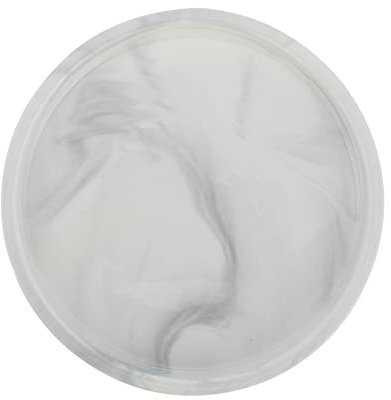 Cabilock Vanity Tray Marble Design Ceramic Storage Plate 7 Inches Elegant Home Adornment Skid-resistant Marble Tray