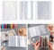 Briartw 2 Stück A6 Mini-Album-Aufbewahrung, transparenter Aufkleber, Foto-Aufbewahrung, Album, Stempel, Stanzformen, Aufbewahrungsbuch, Organizer, Ordner, Mini-Aufbewahrungsbroschüre mit 40 Seiten,