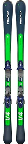 HEAD Shape V4 AMT-PR mit PR 10 GW Promo BR.85[G] Bindungen Performance Ski, Farbe: Dunkelblau/Grün (315273+114528)