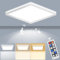 LEZOE Plafoniera LED con rilevatore di movimento, LED Radar lampada Sesor 24W 2400LM dimmerabile, sensore 3000K/4000K/6500K IP54 per bagno, garage, scale, cantina, corridoio, balcone 30x30x2,5 cm