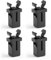 Lot de 4 fermoirs durables compatibles avec les poubelles Brabantia, étanches et tactiles, conviennent pour les poubelles de cuisine, les boîtes de rangement, les étuis à lunettes.