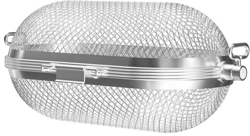 soldbbq Stainless Steel Rotisserie Basket for Napoleon, Weber, Big Green Egg, 4.5 lbs Capacity