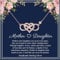 PRETOLE Mother & Daughter Gift Sterling Silver Rose Gold Necklace for Mum & Daughter - Birthday & Mother's Day Present