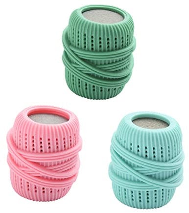 FRCOLOR 3pcs Set hair removal washer drying ball cleaning ball Washing Machine Soap fabric softener dispenser Winding laundry washing Anti-tangle Laundry ball detergent