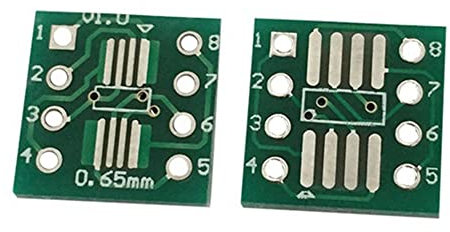 Kliplinc 70 ST¨¹CKE Adapter Konverterplatte Adaptersockelplatine SOP8 Drehen Sie DIP8 SMD auf DIP IC Adapterbuchse SOP8 TSSOP8 SOIC8 SSOP8 Platine auf DIP