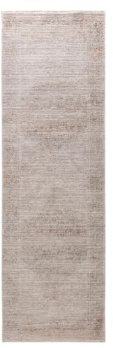 benuta Nest Teppich Anwar - Grau/Beige 80x250 cm - Kunstfaser - Läufer & im Style: Traditionell, Orient Style - Pflegeleicht für Wohnzimmer Schlafzimmer