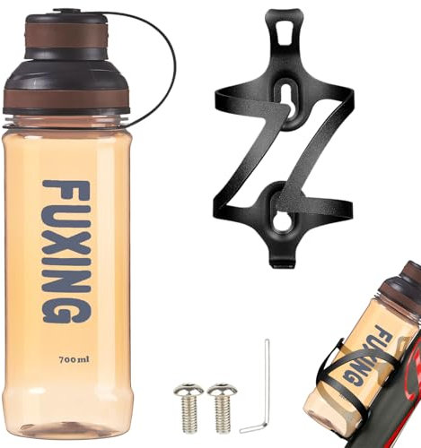 Lvjkes Porte Gourde Velo, Porte Gourde VTT, Alliage daluminium Porte bidon Velo avec Bouteille deau de Sport 700ML, Robuste et Durable, Pas Facile à déformer, Adapté aux vélos, vélos de Route, VTT