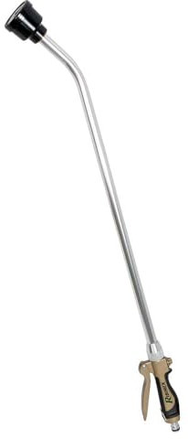 Ribimex Fusil d'Arrosage en Métal 80cm, Valve Pointeau, PRA-TLB-4410, Arrosoir Robuste pour Jardin et Extérieur
