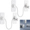 2 Piezas Cerradura Para Puerta De FrigoríFico, Candado Frigorifico De NiñOs Con Llaves, Candados de Seguridad para Bebés, para Armario Puertas Ventanas Frigorífico, Blanco
