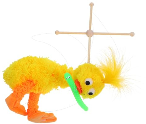HEALSOPTHY Plüsch Enten Marionette Handgesponnenes Kuscheltier Puppenspielzeug für Weiches Interaktives Niedliches Stofftier für Fantasievolles Spiel und Dekoration
