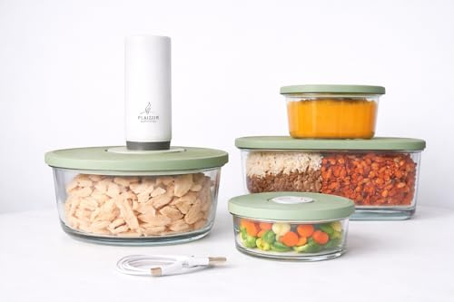 PLAIZIRR Kit sous vide alimentaire avec pompe rechargeable sans fil