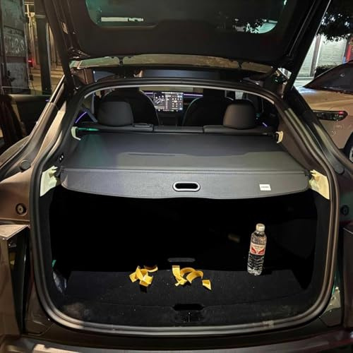 LICYAN Car Rear Trunk Parcel Shelf for Tesla Model Y 2025, Retractable Cargo Cover Luggage Shade Shield Rear Racks Privacy Panel Roller Blind