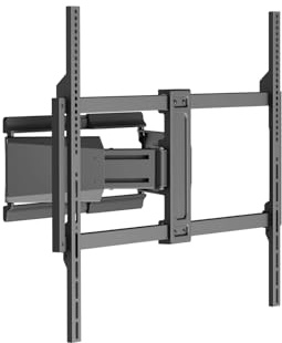 MAXMOUNT Heavy-Duty Ultra-Slim TV Wandhalterung 50–100 Zoll – Neigbar & Schwenkbar – TV Halterung Fernseher bis 65 kg – VESA 800x600 – TV Wandhalterung Slim, Schwarz