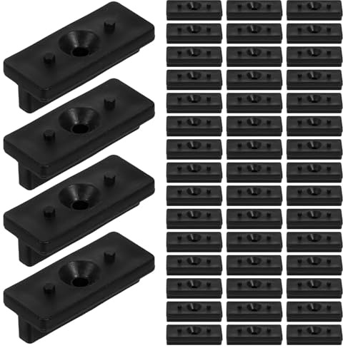 HYTROVE Composite Decking Fasteners Deck Clips for Deck Fastening System Outdoor PE Wood Plastic Decking T-Shaped Clip 6Mm Board Hidden Fixing Tool for Installation 100Pcs