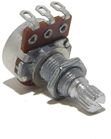 A500K log guitar potentiometer 16mm diameter 18mm shaft tone volume