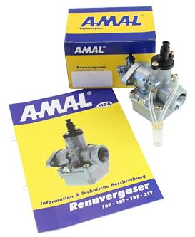 Rennvergaser AMAL 16,00mm, mit Produktheft Technik / Betriebsanleitung !! (SIMSON-Flansch, verstärkt)