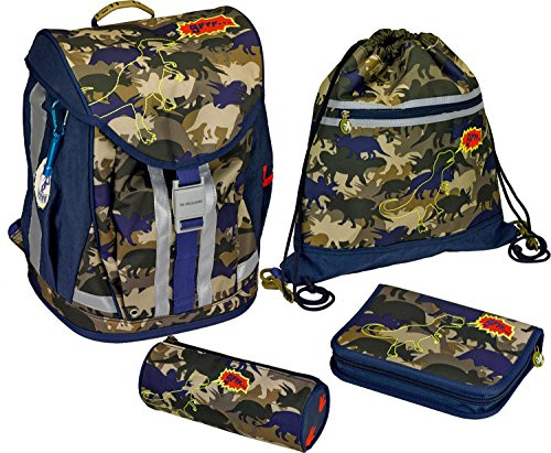 T-RexWorld Flex Style Camouflage Schulrucksack-Set, 28 x 38 x 20 cm, Modell # 11869 Massagestuhl Therapiestuhl