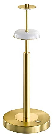 Elegante LED Tischleuchte, 1-flg. Tischlampe 13,4W Messing matt IP20 EEK A+ Wofi TOULOUSE