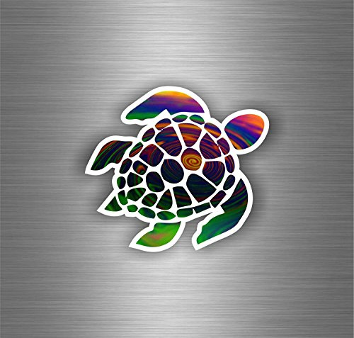 Akachafactory Selbstklebend Auto Motorrad Sticker Tuning Schildkröte Tribal Turtle von Meer JDM Bomb