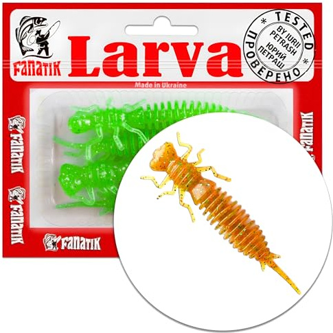 Gummiköder FANATIK Larva Aroma | Barsch Hecht Zander Döbel | 4-11cm, 0.5g - 11g | Gummifisch Jig Soft Bait Lure Kunstköder Angeln Köder Baits Lures Softbait