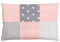 ULLENBOOM ® Kissenbezug 40x60 Kinder & Baby Rosa Grau (Made in EU) - Kopfkissenbezug aus Baumwolle mit Reißverschluss, Bezug auch für Dekokissen geeignet, Motiv: Sterne, Patchwork Design