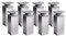 Sossai Aluminium Möbelfüße MFV1, 8er Set, 120 mm Höhe, höhenverstellbar, Vierkantprofil 40 x 40 mm, perfekt für Regale und Aufbewahrungsmöbel