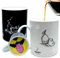 InGwest Tasse à café humoristique à changement de couleur - Motif chien avec langue cachée sur le fond - Cadeau en céramique sensible à la chaleur