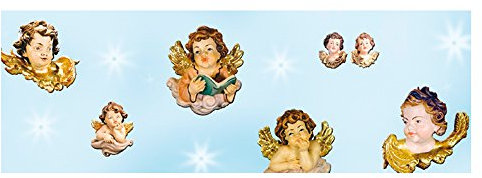 NEU Motiv-Transparentpapier 50x61cm Engel hellblau