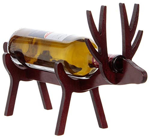 Vinology Wooden Bottle Holder Reindeer