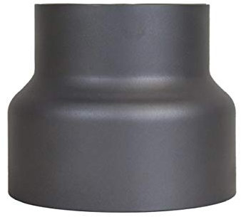 LANZZAS Ofenrohr Reduzierung von Ø 150 mm auf Ø 120 mm - Farbe: gussgrau - Rauchrohrreduzierung