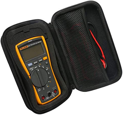 Khanka Eva Borsa Custodia Caso Scatola Case per Multimetro Digitale Elettrico Trms 6000/BM235 DM01 M/Fluke 115/101/116/117/113/114/F15B +/F17B +/F18B tester digitale e più(solo scatola)