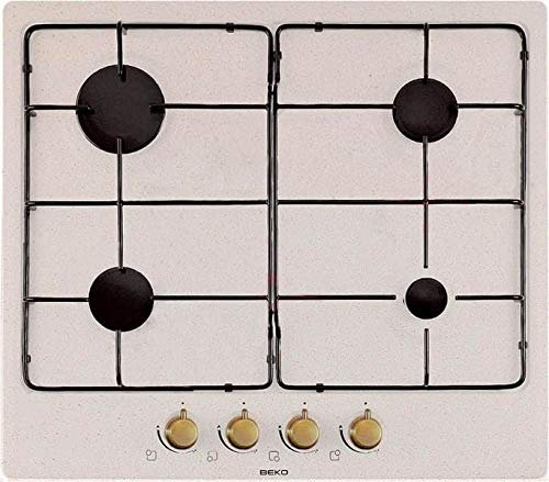 Piano cottura a gas 4 Fuochi Larghezza 60 cm colore Avena