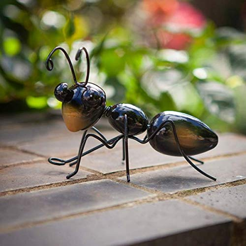 Garden Mile Large Hanging Garden Ornaments Outdoor Metal Wall Art Ant Ornament Wall Clinger Weatherproof Hanger Decoration Insect Sculpture for Garden Ideal for Fences Walls Sheds