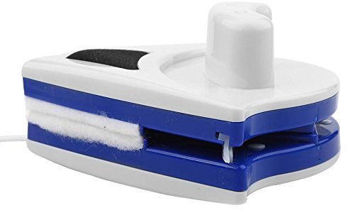 Herramienta de limpieza de ventanas, limpiador de vidrio plástico duradero magnético de doble cara fácil de limpiar, para oficina en casa