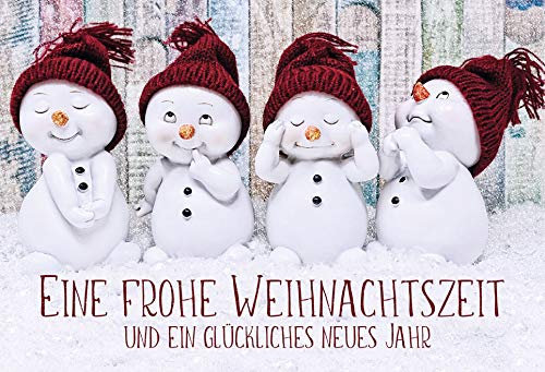 KE - Glitzernde Weihnachtskarte im DIN B6 Format inklusive Umschlag - Perfekt für festliche Grüße und Weihnachtswünsche - Weihnachtsmotiv