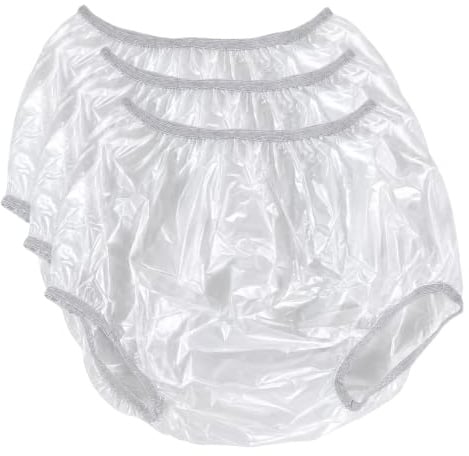 Vakly Adult Vinyl Waterproof Pull-On Diaper Cover Incontinence Pants – Oversized Underwear Protection with Added Leak Resistance, Worn Over Diapers or Briefs