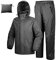 33,000ft Herren Damen Regenanzug Reflektierender Wasserdichter Regenkombi Packbare Winddichte Regenjacke+Regenhose mit Innennetz Regenkleidung für Fischen Wandern Camping, Mittelgrau L