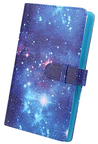 ASHATA 96 Pochettes Mini Album Photo pour Fujifilm Instax Mini 11 8 9 7s 25 70 90,3in PVC PU Album Photo, pour Instant Camera Photos, Tickets, Cards Collection(Ciel étoilé Brillant)