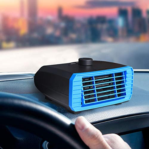 TOTMOX 120W Tragbare Autoheizung Defroster 12V Autoheizung Lüfter Fenster Demister, Blau