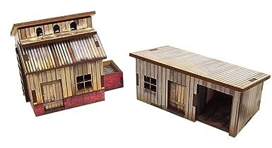 WW2 Normandy Small Sheds w. Dovecote PREPAINTED [28mm/1:56]